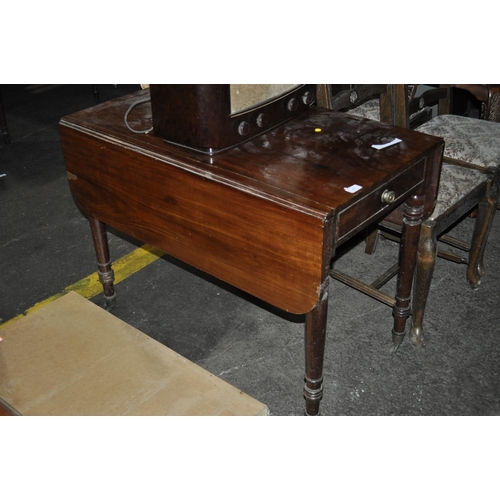 837 - VICTORIAN DROP LEAF TABLE