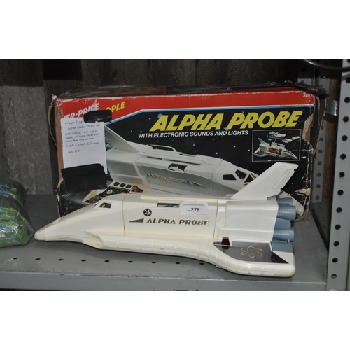 278 - FISCHER PRICE ALPHA PROBE SPACE SHUTTLE