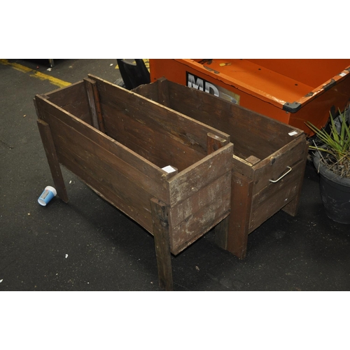 365 - 2 X HANDMADE RAISED PLANTER / HERB BEDS