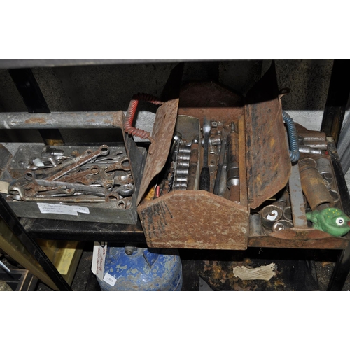 45 - 2 X TOOLBOXES INC SPANNERS AND XL WRENCH HEADS