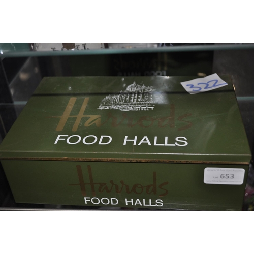 653 - HARRODS FOOD HALL TIN