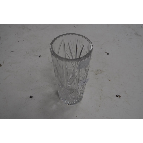 319 - CUT GLASS VASE