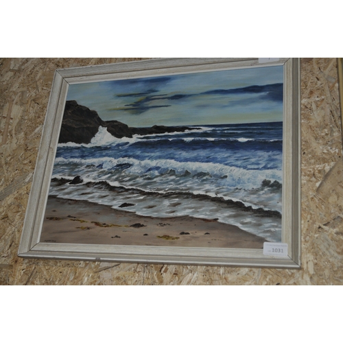 1031 - ORIGINAL SIGNED TIDAL OIL ON BOARD