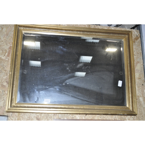 1037 - LARGE GILT FRAMED WALL MIRROR