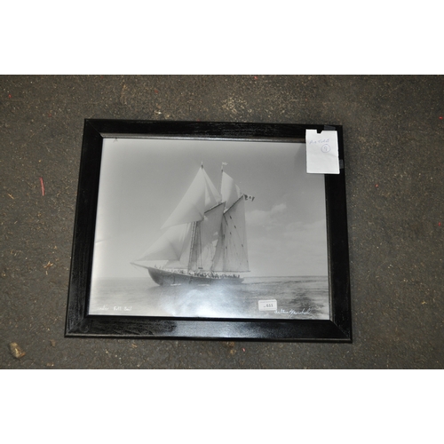 611 - SAILING BOAT FRAMED PRINT