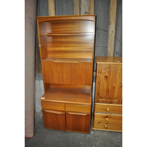 1165 - TEAK DISPLAY CABINET