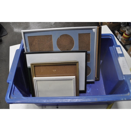 151 - QTY OF FRAMED AND GLAZED PICTURE FRAMES