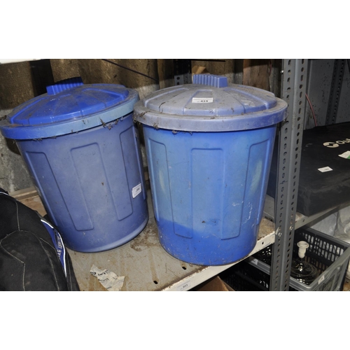 94 - 2 X BLUE LIDDED DUSTBINS