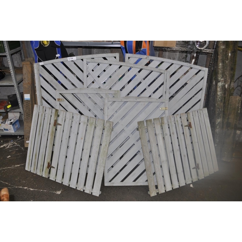 10 - DUCK EGG PAINTED FENCING PANELS 47