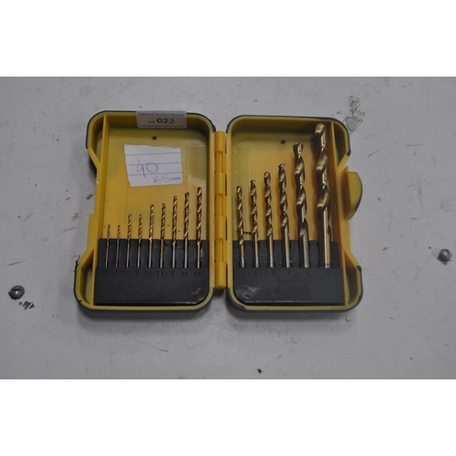 22 - BRAND NEW ROLSON DRILL BITS IN CASE