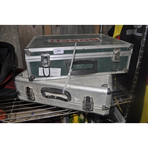 58 - 2 ALUMINIUM TOOL CASES