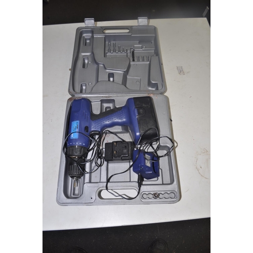 68 - CASED HILKA CORDLESS DRILL AND CHARGER