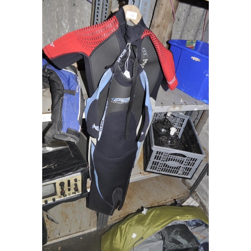 97 - FSC TITANIUM AND SOLA FUISON SHORTY WETSUITS