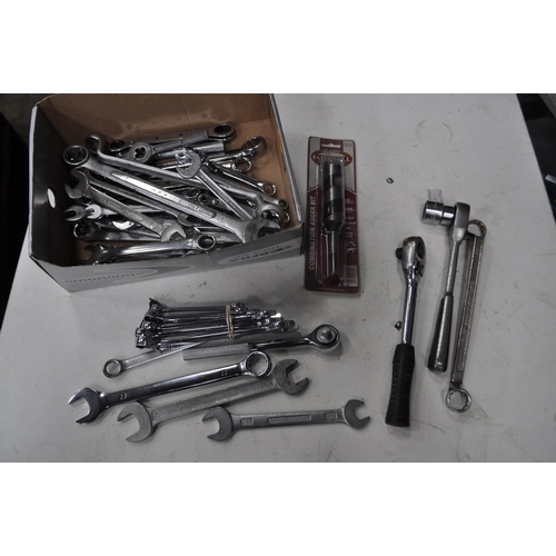 23 - BOW OF BRAND NEW SPANNERS AND SOCKETS