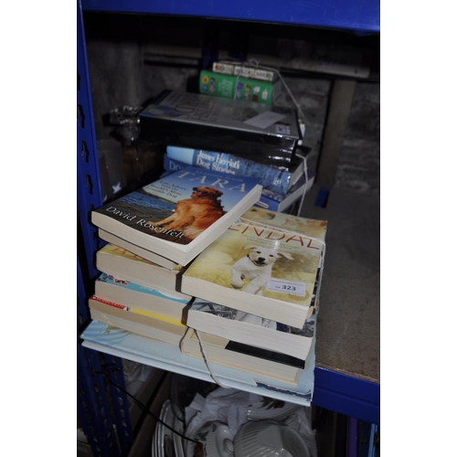 323 - QTY OF PAPERBACK AND HARDBACK BOOKS