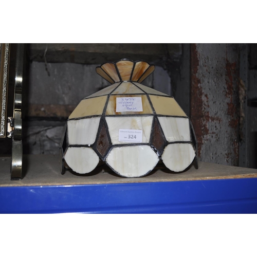 324 - TIFFANY STYLE CEILING LIGHT