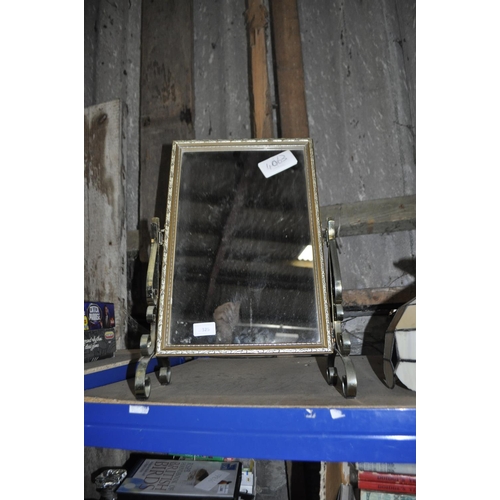 325 - BRASS SWING MIRROR