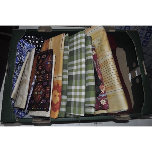 346 - BOX OF HABERDASHERY OFFCUTS