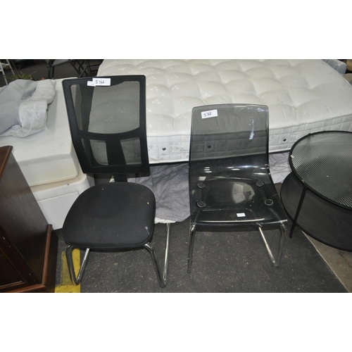 540 - 2 CHAIRS, 1 PERSPECTS, 1 BLACK