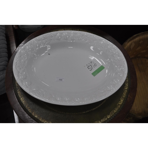 568 - LARGE WHITE PLATTER