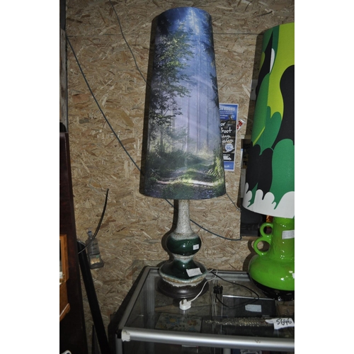 590 - 1970'S WEST GERMAN FAT LAVA NEW REWIRE AND FITTING HANDMADE SHADE