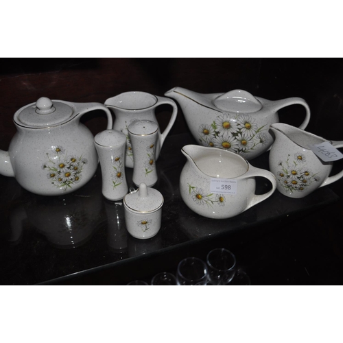 598 - CORNISHWEAR TEA SERVICE SET