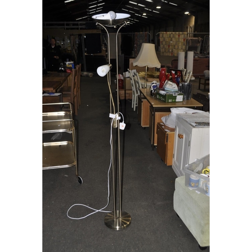 847 - BRASS STANDING MODERN STANDING LIGHT