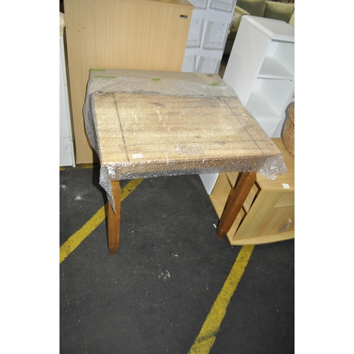 891 - MEXICAN PINE KITCHEN DINING TABLE 81CM BY 81CM AND 84CM HIGH