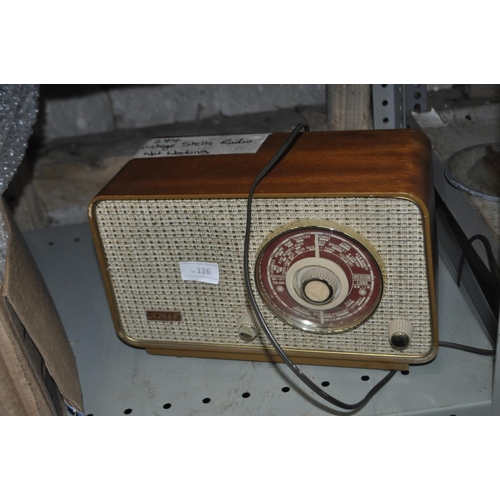 126 - VINTAGE STELLA RADIO   A/F