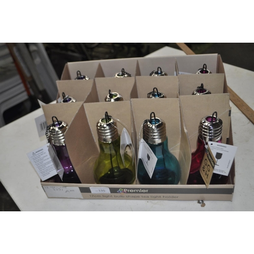 135 - 12 X NEW TEALIGHT CANDLE HOLDERS