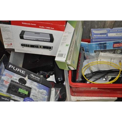 149 - 2 BOXES OF MISC ELECTRICAL AND DIGITAL EQUIPMENT