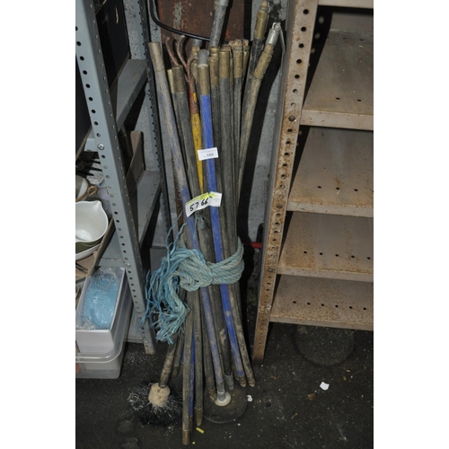 168 - QTY OF DRAIN RODS
