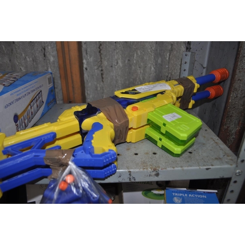 180 - NERF X-SHOT RIFLES AND 30 FOAM DARTS