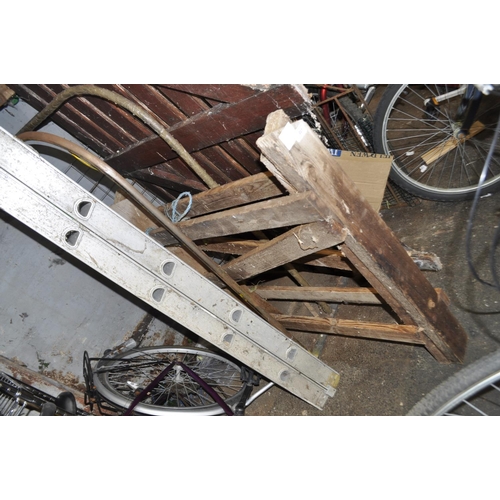 17 - WOODEN FOLDING SAWHORSE