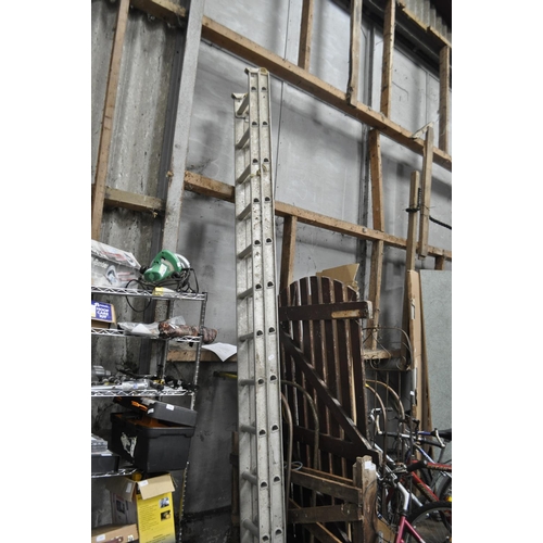 20 - ALLY EXTENDING DOUBLE LADDER APPROX 13FT-26FT