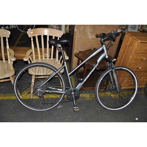 13 - CARRERA ELECTRIC ROAD/RACE BIKE FULL DISC BRAKES, FRONT SUSPENSION, NO BATTERY OR CHARGER (CAN GET O... 