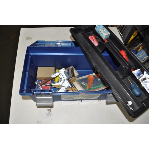 48 - TOOLBOX WITH CONTENTS INC STAPLES AND GUN AND MORE