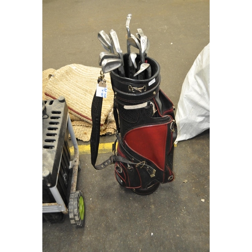 117 - GOLF BAG AND A QTY OF CLUBS