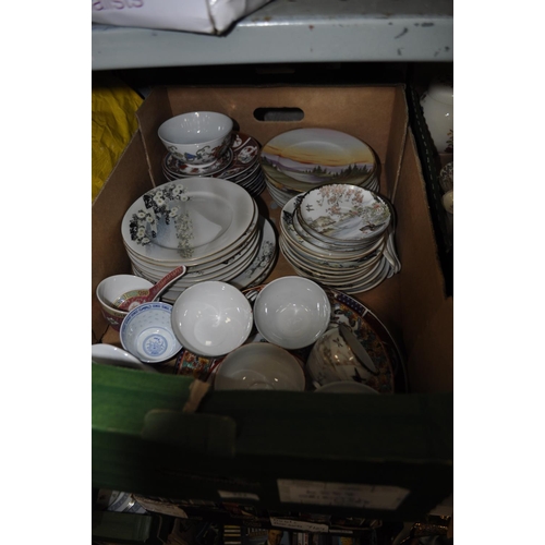 342 - BOX OF MIXED AGE AND QUALITY ORIENTAL CHINA