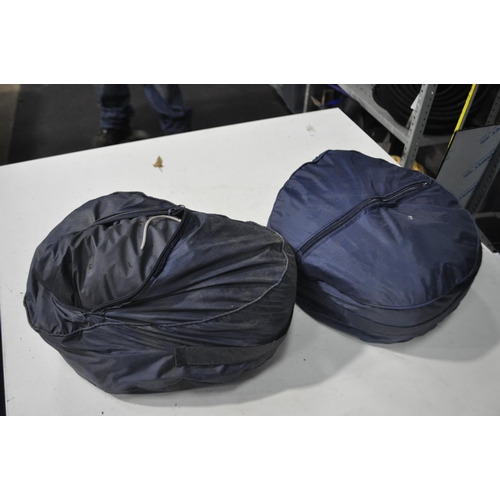 38 - 2 X NYLON TARPAULINS IN CASE