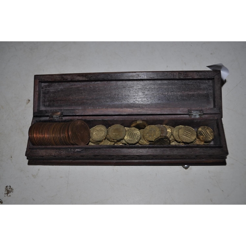 511 - A SELECTION OF COINS IN BOX