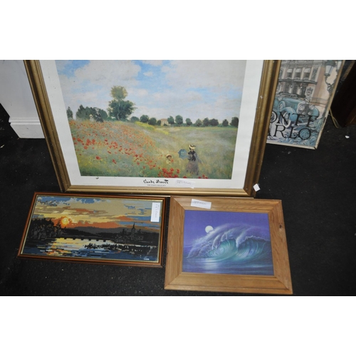 771 - FRAMED MONET PRINT AND 2 OTHERS