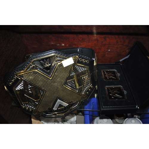 536 - NXT GENUINE WRESTLING BELT WITH ADAM COLE BOXED TAGS