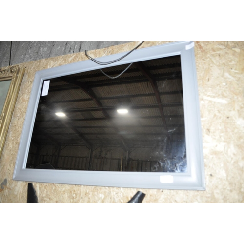 848 - GREY PAINTED WALL MIRROR