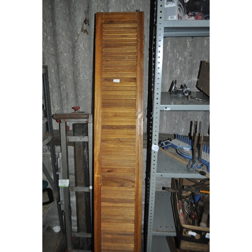 106 - 2 X WOODEN BUILT IN WARDROBE DOORS