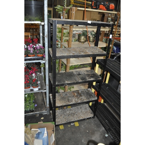 128 - METAL SHELVING UNIT