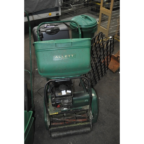 153 - ALLETT CLASSIC 17L PETROL LAWNMOWER GOOD COMPRESSION