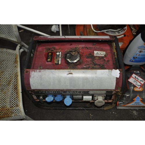 164 - PREMIUM KRAFT 8500W GENERATOR  A/F