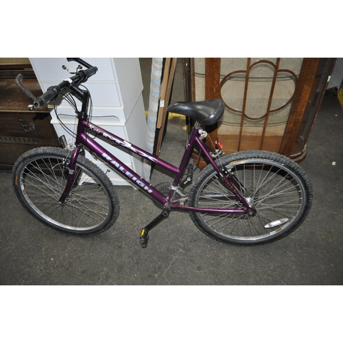 6 - RALEIGH MA LADIES PURPLE MOUNTAIN BIKE   COMPLETE