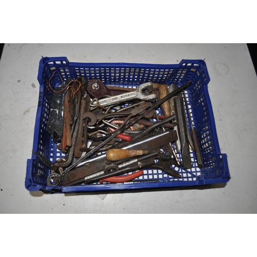 85 - LARGE QTY OF SPANNERS, PLIERS AND OTHERS